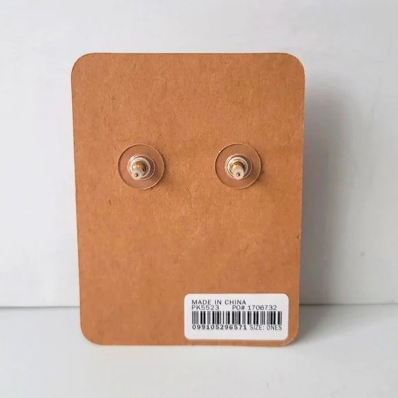 NWT J. Crew | Fresh Berry Red Pave Resin Drop Earrings - Picture 3 of 5